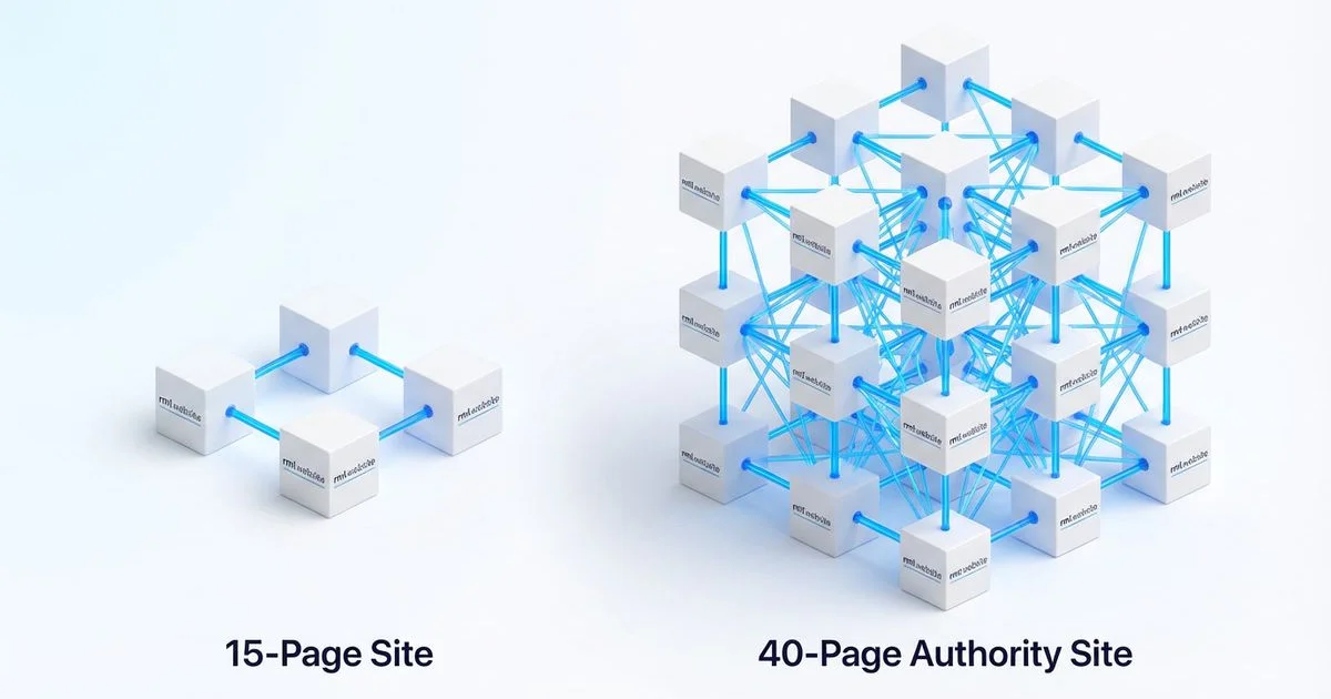 15-Page Website vs 40+ Page Website: The Real SEO Impact for Local Businesses